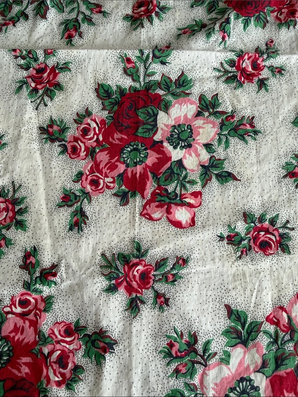 Vintage Homemade Floral Halter Style Apron